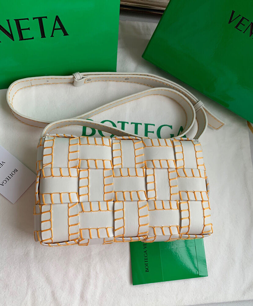 Bottega Veneta Cassette Should Bag Lambskin Orange